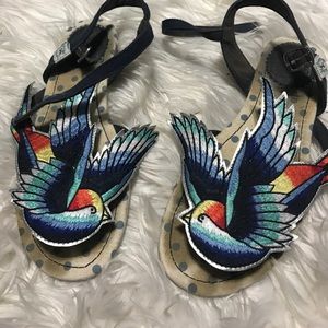 Mod cloth sailor jerry sandals